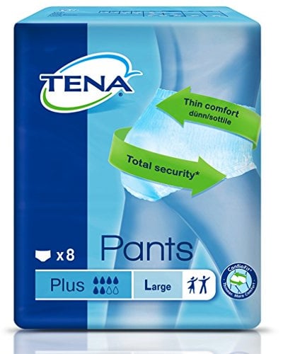 TENA Pants Plus groß (L) für mittlere bis starke Blasenschwäche / Inkontinenz (8 Pants)