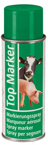 Kerbl Viehzeichenspray | 400 ml, Grün, farbintensives und schnell trocknendes Markierungsspray für Rinder, Schweine und Ziegen