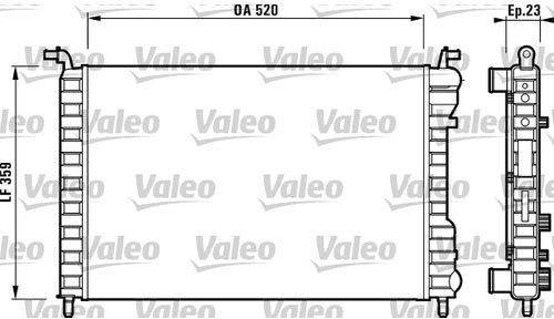 Valeo Kühler, Motorkühlung 732812 | Kompatibel mit: FIAT PALIO, PALIO Weekend, STRADA Pick-up