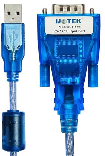 UTEK ut-8801 USB a RS-232 convertidor Ver2.0 (1 puerto USB A RS-232 Serial convertidor con protección ESD)