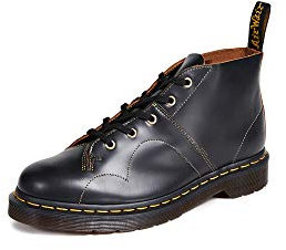 Dr. Martens Men's Church Vintage Smooth Chukka Boot, black, 8 UK/9 M US
