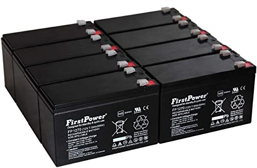 FirstPower Batería de Gel para SAI APC RBC27 7Ah 12V