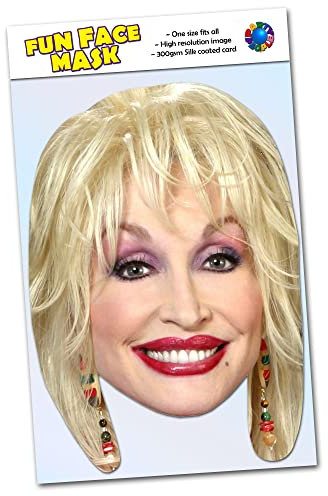 1 x Dolly Parton - Celebrity Face Mask - Ready To Wear - Dolly P