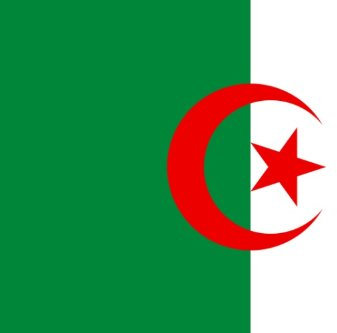 Qualitäts Fahne Flagge Algerien 90 x 150 cm mit verstärktem Hissband