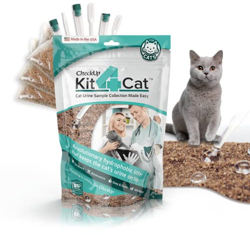 Kit4Cat 2lb Hydrophobic Litter at Home Cat Urine Sample Collection Kit 1 bag