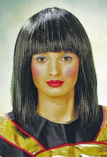 Perücke: Cleopatra-Perücke, schwarz