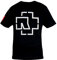 Rammstein Herren T-Shirt Logo Offizielles Band Merchandise Fan Shirt schwarz mit mehrfarbigem Front und Seiten Print (XXL, Schwarz)