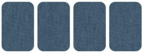 dalipo 05002 - Aufbügelflicken - Jeans 4er Pack, blau