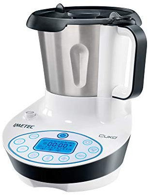 Imetec Cukò Robot da Cucina Multifunzione con Cottura, Multicooker con 3 Programmi Automatici di cottura per Risotti, Pasta e Vellutate, 8 Funzioni, 570 W, 4 Porzioni, con Ricettario