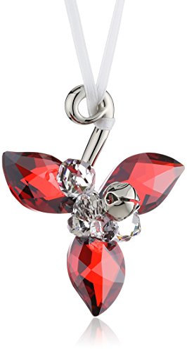 Swarovski Weihnachtskristallanhänger 5.2 x 6.2 cm Winter-Berries light Siam-Satin 1054565 (Deko-Artikel)