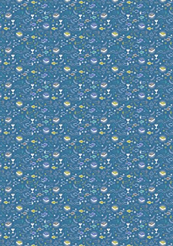 HEYDA Karton A4 200g Konfi.Muster bl