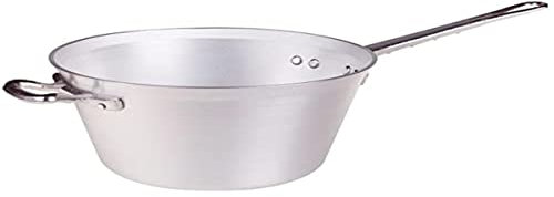 Pentole Agnelli Paiolo per Polenta, 8 L, Acciaio Inossidabile, Argento, 30 cm