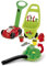 Jouets Ecoiffier -584 - Pack 3 en 1 : tondeuse, chariot et souffleur à feuilles – Outillage de jardin pour enfants – Dès 18 mois – Fabriqué en France