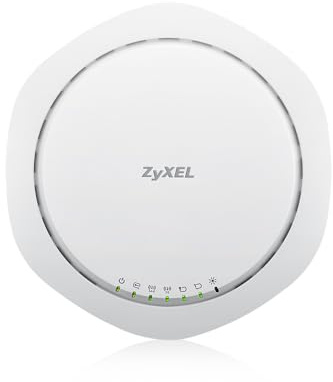 ZyXEL WiFi Access Point Dual Band 802.11ac PoE (3 x 3) mit Smart Antenne für hochdichte Umgebungen [WAC6503D-S] weiß