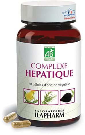Laboratoires Ilapharm - COMPLEXE HEPATIQUE BIO - Vésicule et foie - Digestion - Flacon de 60 gélules