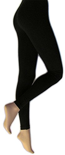 Silky Super Soft Black Everyday Comfort Leggings (X-Large)