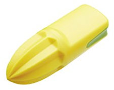 KitchenCraft Healthy Eating 2-in-1 Citrus Reamer / Lemon Zester - Yellow / Green