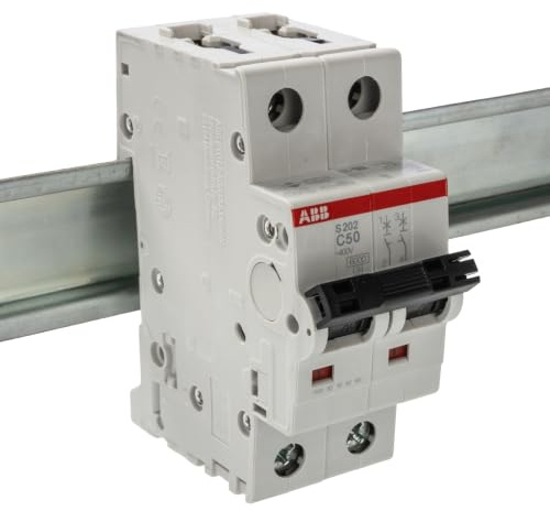 ABB 2CDS252001R0504 Miniature Circuit Breaker, Metall, Kunststoff, 88 mm, 250 g, 92 mm, weiß/rot