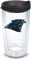 Tervis Doppelwandiger NFL Carolina Panthers Isolierbecher hält Getränke kalt und heiß, 473 ml, Primärlogo