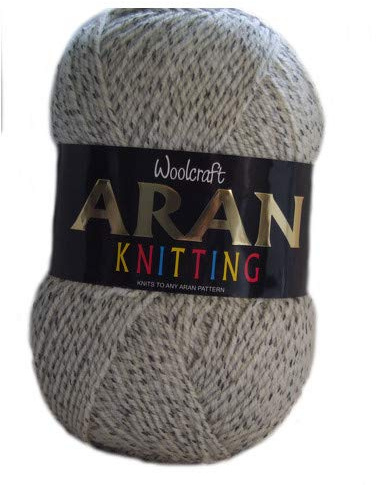 Aran 400g with Wool,Woolcraft Yarn, 30 Colour's (Marble 899)