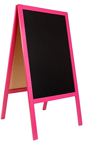 Tableau Noir STOP chevalet Trottoir Bois Valeur Top Vendeur Neuf! Rose Code FL PINK