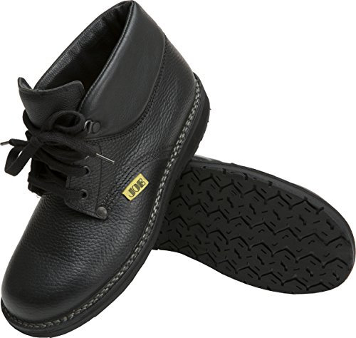 JOB Dachdecker-Schuhe MORITZ II Leder, halbhoch, Schnürschuh, schwarz (44)