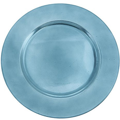 Bajoplato de diseño clásico Saro Lifestyle CH001.CB13R, color rojo, 33 cm (set de 4)