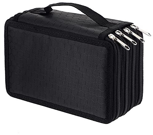 IGNPION Large Multi-Layer School Pencil Case for 72 Colored Pencils