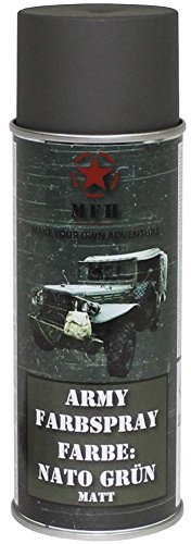 BW Army Farbspraydosen Sprühfarbe Armeelack 400ml DS 13,25 ?/L NATO grün matt