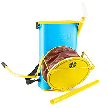 Polmax 9 kg Poudreuse manuel à dos type soufflet- Capacité 9L - Application précise du soufre et de la terre de diatomée - Design ergonomique et robuste - Fabriqué en Espagne