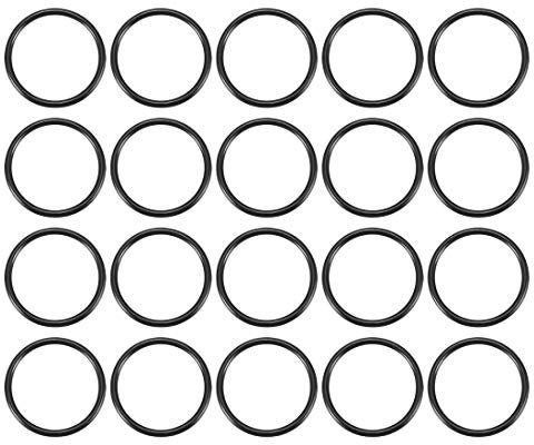 20 PCS 25 mm x 2 mm Mechanische Gummi Öl versiegelt O Ringe Dichtringe Unterlegscheiben de