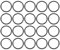 20 PCS 25 mm x 2 mm Mechanische Gummi Öl versiegelt O Ringe Dichtringe Unterlegscheiben de
