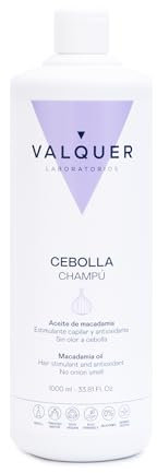 Valquer Purifying Onion Shampoo reguliert fettiges Haar. Anti-Haarausfall-Effekt: Stimuliert das Haarwachstum und sorgt für Kraft und Volumen. Antioxidans. Geeignet für alle Haartypen. 1 Liter.