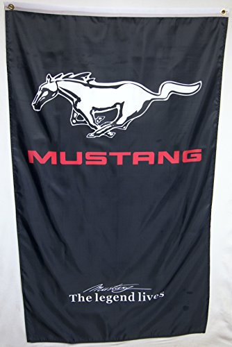 Nuge Ford Mustang Autofahne, 152 x 91 cm, vertikal, für den Innen- und Außenbereich