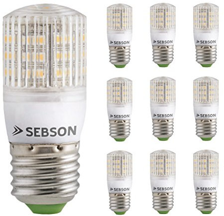 SEBSON® 10er Pack E27 LED 3W Lampe - vgl. 25W Glühlampe - 240 Lumen - E27 LED warmweiß - LED Leuchtmittel 280°