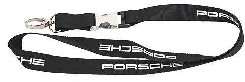 PORSCHE Schlüsselband Anhänger Lanyard Schwarz