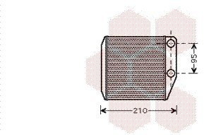 VAN WEZEL 17006313 Scambiatore calore, Riscaldamento abitacolo