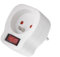 Maclean MCE13 Prise de courant avec interrupteur Prise de protection avec interrupteur