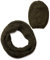 styleBREAKER Schal und Mütze Kombi Set, marmorierter Grobstrick Loop Schlauchschal mit Strick Beanie Mütze 01018206, Farbe:Grün-Schwarz