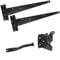 Haven Heritage Gate Hinge Set - Wooden Door Hinges & Latch - 300mm Tee and Auto Catch