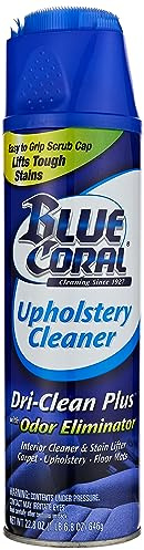 Blue Coral DC22 Upholstery Cleaner Dri-Clean Plus with Odor Eliminator, 22.8 oz. Aerosol