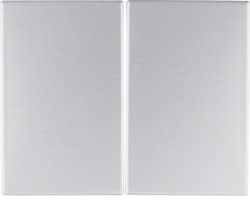 Tecla doble, K.5, aluminio