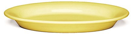 Kähler Ovaler Teller 22x16 cm Ursula Mix & Match Handarbeit klassisch, gelb