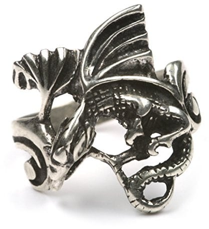Drachensilber Drache Ring 925 Silber Silberring Damenring Herrenring Motiv Drache Gr 64
