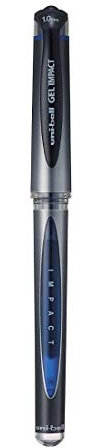 Uniball uni-ball UM-153S Gel Impact 1.0mm Gel Pen | Lightweighted Sleek Body | Ultra-Smooth Ink | Blue Ink, Pack of 1