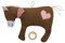 Efie Bio-Spieluhr Pferd mit Herz - 100 % Baumwolle (KBA), Füllung aus Schurwolle (kbT), GOTS-Zertifiziert - handgefertigt - Babyspielzeug - Melodie (⁠LaLeLu)