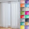 John Aird Lucy Voile Curtains - Slot Top - Pair - 2x Voile Panels (White, 58 Wide x 90 Drop)