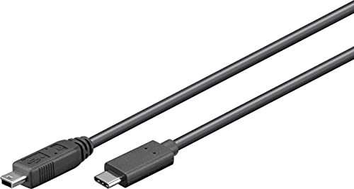 goobay 67989 Sync & Charge High Speed USB-C a Mini-B 2.0 cable de carga, 0,5m