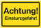 WANDKINGS Hinweisschild - Achtung! Einsturzgefahr! - stabile Aluminium Verbundplatte - Wähle eine Größe - 20x15 cm