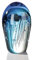 Casablanca - Deko Skulptur, Briefbeschwerer aus Glas - Quallen - mundgeblasen - Höhe 20 cm - ca. 3,5 kg schwer